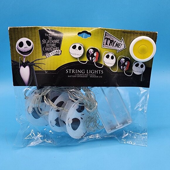 Nightmare Before Christmas 25th Anniversary Jack Skellington String Lights 2018 - Picture 3 of 9